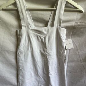 White Sleeveless Top